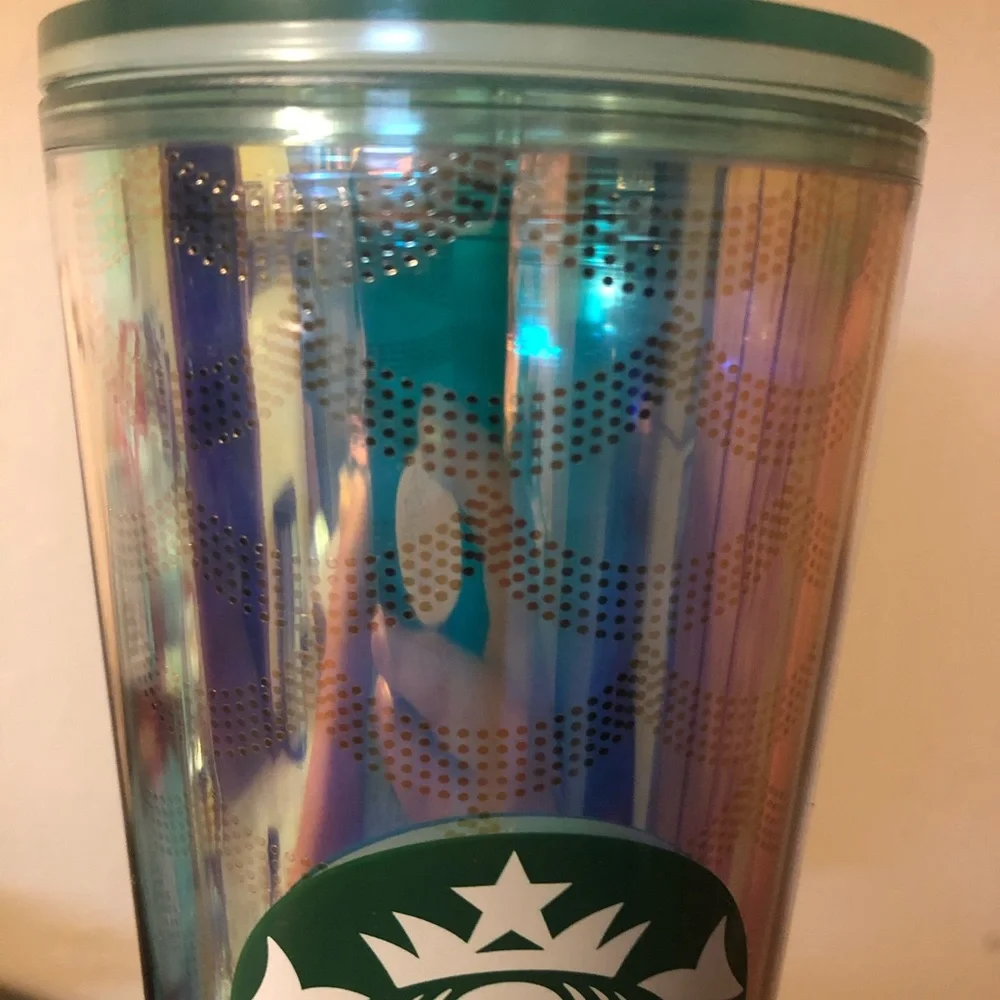 Starbucks 24 Oz Iridescent Mermaid Scale Cold Cup Tumbler